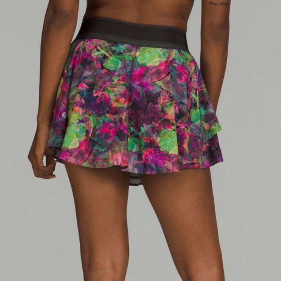 Lululemon Court Rival High-Rise Skirt Vivid Floral Tone Multi - Picture 8 of 8